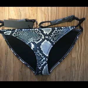 NWT Triangl Snakeskin Tie Swimsuit Bottoms